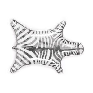 NEW Jonathan Adler Metallic Zebra Dish - Silver